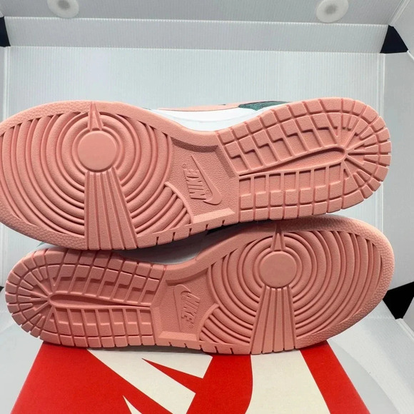 Nike Mens Dunk Low Snakeskin Sneakers Washed Teal Bleached Coral 11 DR8577-300 - Picture 7 of 8